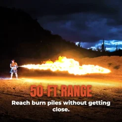 x15 flamethrower 50 ft range