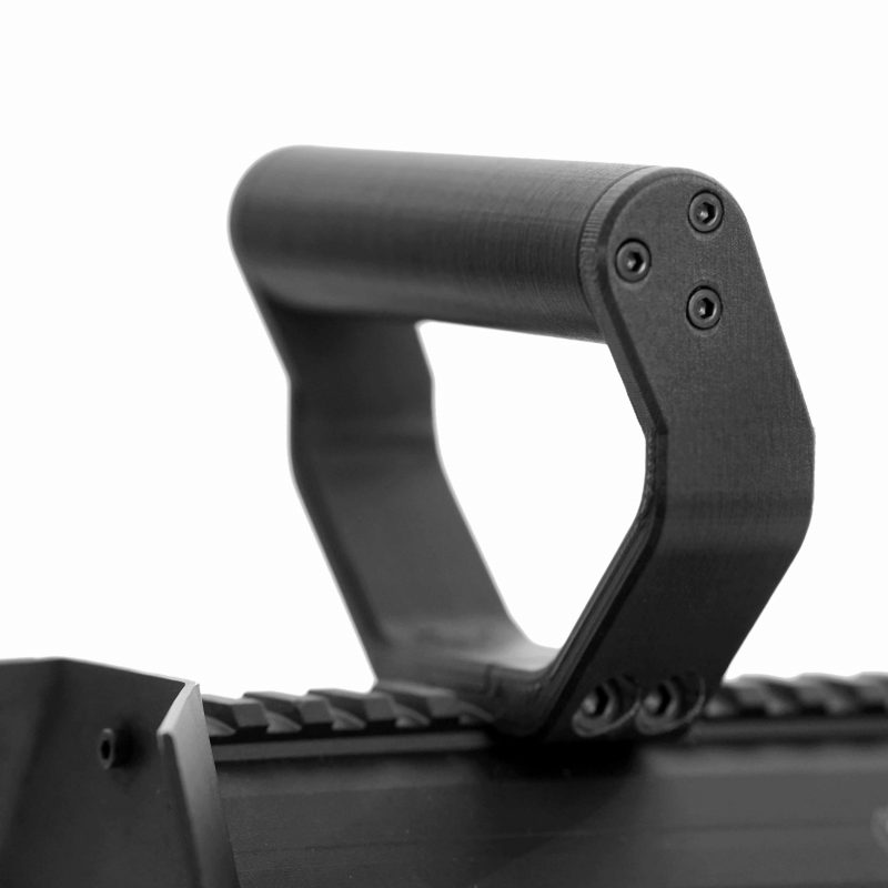 Chain Saw Grip ARC flamethrower mount gun