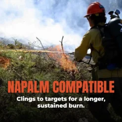 X15 flamethrower napalm